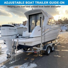 VEPURLT Adjustable Boat Trailer Guide-on Alloy Steel Boat Trailer Side Roller Guides System
