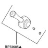Delta Faucet RP72685AR Cassidy, Handle, Button and Set Screw, Arctic