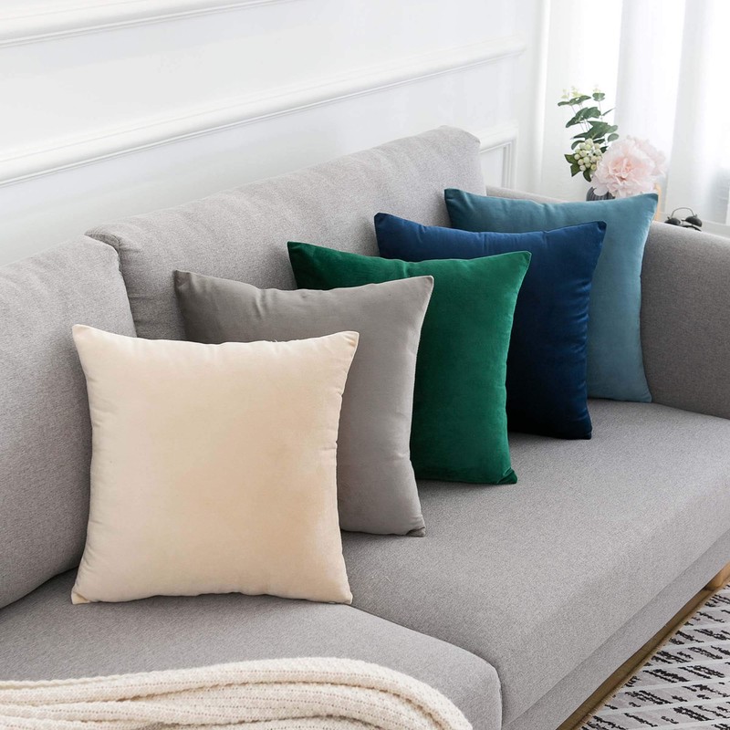 Douceur De Plumes Set of 2 Velvet Cushion Covers 40