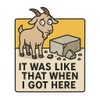 Masonic Guilty Goat Crime Scene Satire Sticker (2.5" x 3")