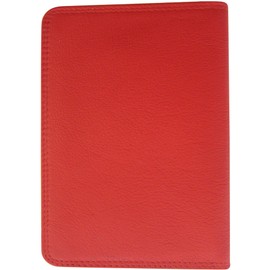 Josephine Osthoff Passport Men's Leather Passport Cover Women's RFID Protection ID Pocket Slim Wallet (945), red, ID holder