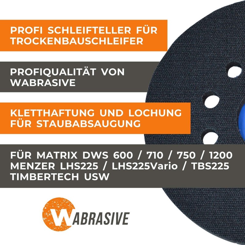 Wabrasive Velcro Sanding Paper, Sanding Discs, Sanding Grids – Suitable