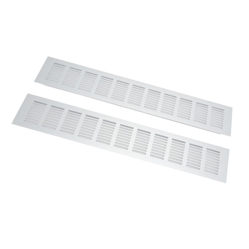 2 Pcs Air Vent Ventilation Grille Aluminium Alloy Rectangular Vent