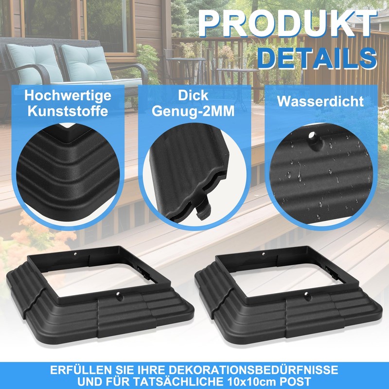 Mordx Post Cladding, 6 Pieces, 100 x 100 mm/4 x