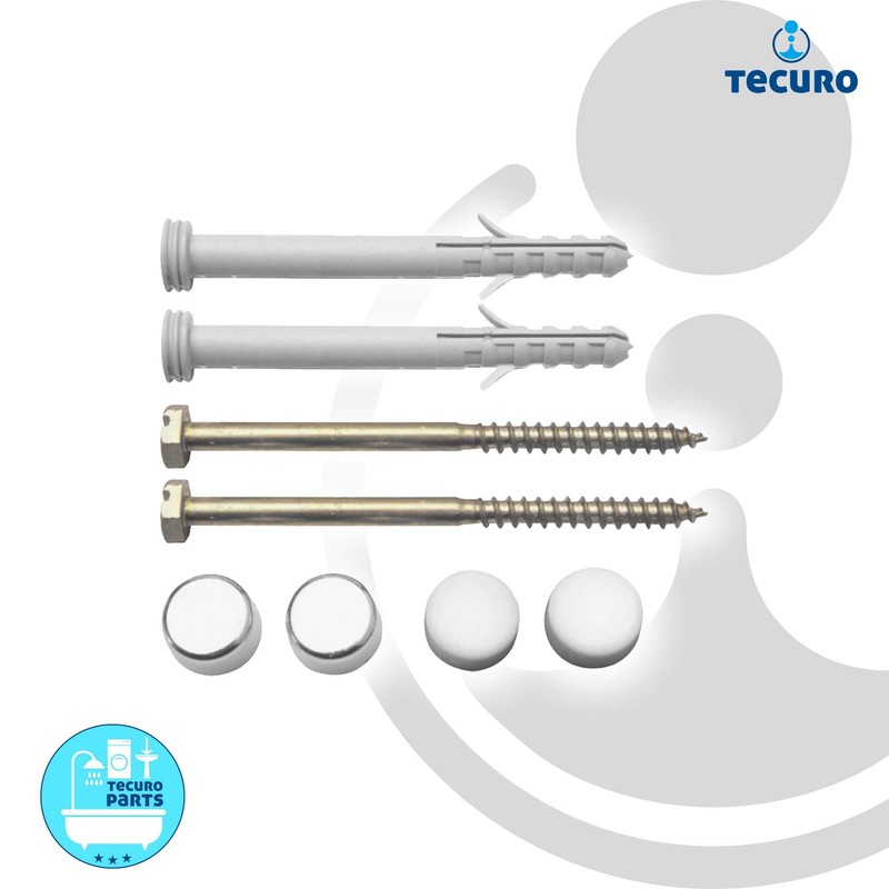 tecuro -436785 Toilet Mounting Set 6 x 85 mm with