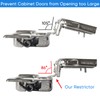55pcs Door Hinge shims Cabinet Restrictor Clips, 86 Degree Angle