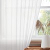 MRTREES Net Curtains for Windows 45 Inch Drop, White sheer