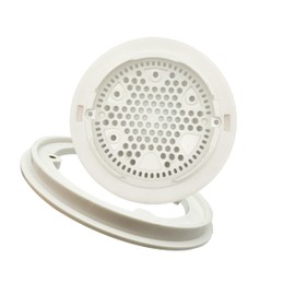 XINGBAO WG1030 8 Inch White Pool Main Drain Compatible with Hyawar for Pool Suction and Dual Outlet Round Pool Main Drain