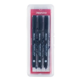 Pigmentliner Aristo Set 3 Pieces: 0.3.0.5.0.7 in Storage Box