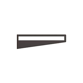 Knape & Vogt Made Pittsburgh Decorative Shelf Bracket, Black, 8-inches, Pair