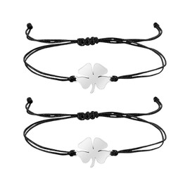 Four-leaf clover bracelet, clover bracelet, lucky bracelet, women's lucky charm bracelet, lucky charm, women's exam, friendship bracelet, jewellery for Valentine's Day gift, lucky charm bracelet,