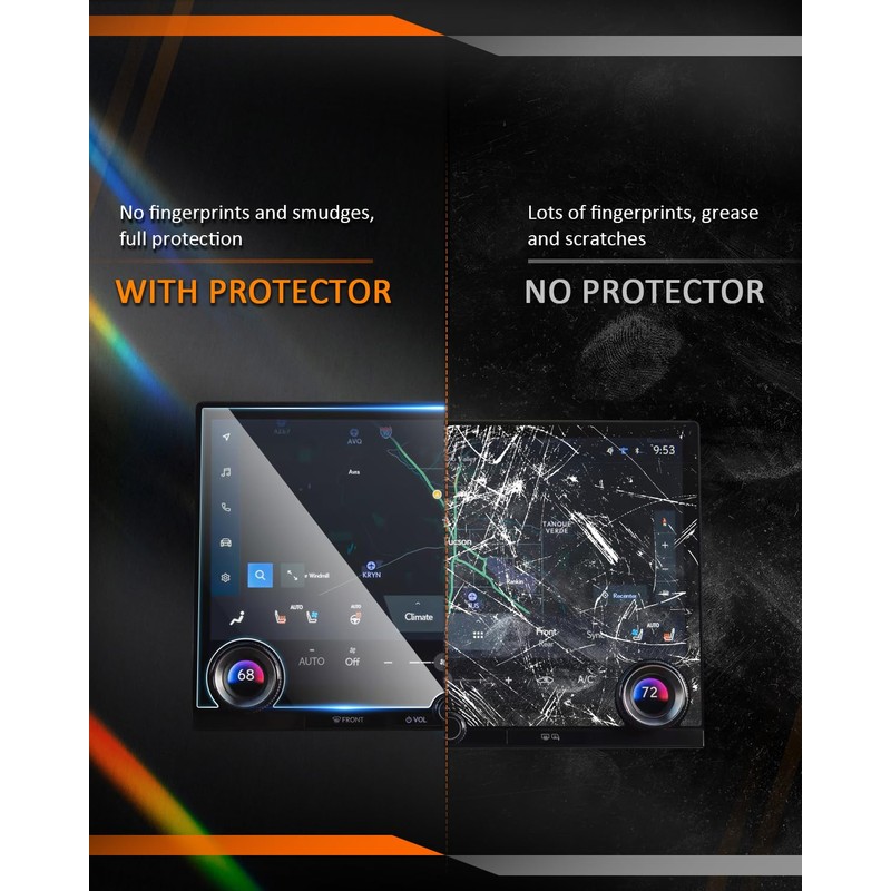 CDEFG Tempered Glass for 2024 2025 Lexus GX 550 Screen