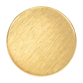 Decoranddecor Vesta - 40mm Round Kitchen Cabinet Furniture Knob Zinc Alloy (6 Pack, Brushed Gold)