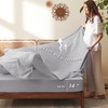 Bedsure King Comforter Set - 7 Pieces Grey Floral Bedding