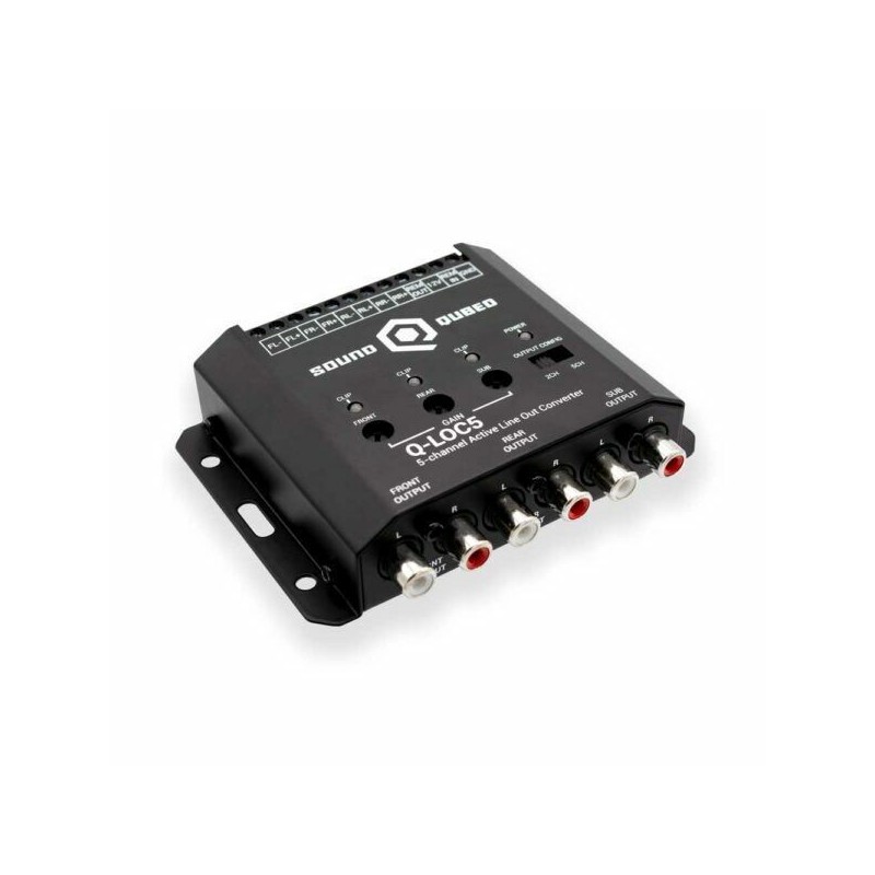 SoundQubed Q-LOC5 Active Line Out Converter 2-5 Channel w/LED Clipping