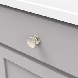 Hickory Hardware P2142-SN American Diner Collection Knob, 1-3/8 Inch Diameter, Satin Nickel