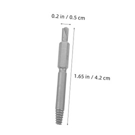 Vaguelly 4pcs Double-ended Spiral Flute Bolt Remover High-speed Steel Screw Extractors for Stripped Damaged Broken Screws Ratchet Screwdriver Bits