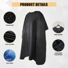 Omvoina Professional Haircut Cape with Adjustable Snap Closure and Neck
