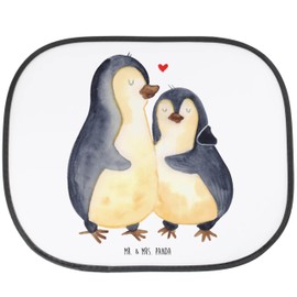 Mr. & Mrs. Panda Car Sun Shade Penguin Hugging - Gift, Sun Car, Sun Protection Baby, Engagement, Couple, Sun Protection for Car Windows