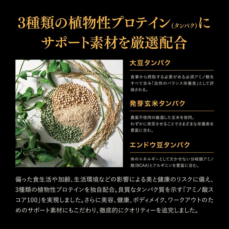 Esthe Pro Labo (エステプロラボ) プロテイン ナチュラ グランプロ 【ダークココア】 20袋入 100％植物性プロテイン