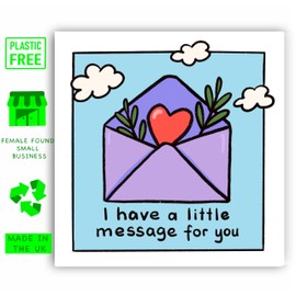 Thinking of you card, I have a little message for you card, just because card, love card, sending hugs card, card for a friend, for loved ones for him, for her