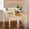 Huuger Folding Desk for Small Spaces, 39.3 Inch Foldable Computer