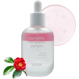 Suero facial reafirmante y antiarrugas Camellia Red Youth Serum con bakuchiol y aceite de camelia, tratamiento hidratante y protector de la piel, para todo tipo de pieles, 1,01 fl oz