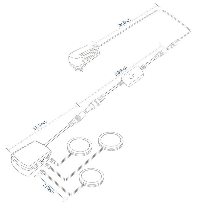 YGS-Tech LED Under Cabinet Lighting Kit, 1020 Lumens LED Puck
