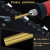 QINIZX 12 Pack Diamond Chainsaw Sharpener Burr Files 1/8" Shank,
