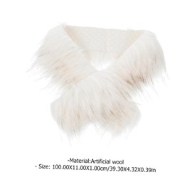 DOITOOL Faux Fur Trim for DIY Crafting Soft Decorative Material for Hats Shoes Home Decor Elegant Chic Craft Supply for Costumes Accessories