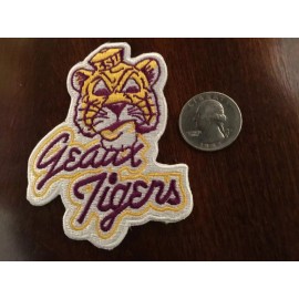 LSU TIGERS vintage iron on embroidered patch 3.5" x 3”