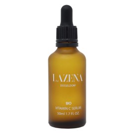 Vitamin C Serum for Face and Skin - Organic & Vegan - High Dose - Test Winner - 50 ml Moisturiser - Made in Germany - Natural Cosmetics by Lazena