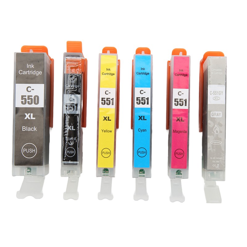 Printer Ink Cartridge Set No Fading Accurate Ink Cartridge Replacement