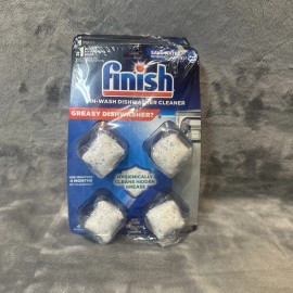 Finish In-Wash Dishwasher Cleaner Tabs - 3 Count (Pack of 4) =12 Dishwasher Care