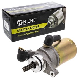 NICHE Starter Motor Assembly 55X-81800-51-00 for Yamaha Badger Champ 100 Raptor 50 Grizzly 80 55X-81800-50