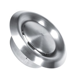 WPKD BLUEIY Stainless steel air outlets, round ventilation shaft, adjustable wall ceiling, air outlet cover, air outlet, ventilation duct, grille for home, bathroom, office (100 mm)