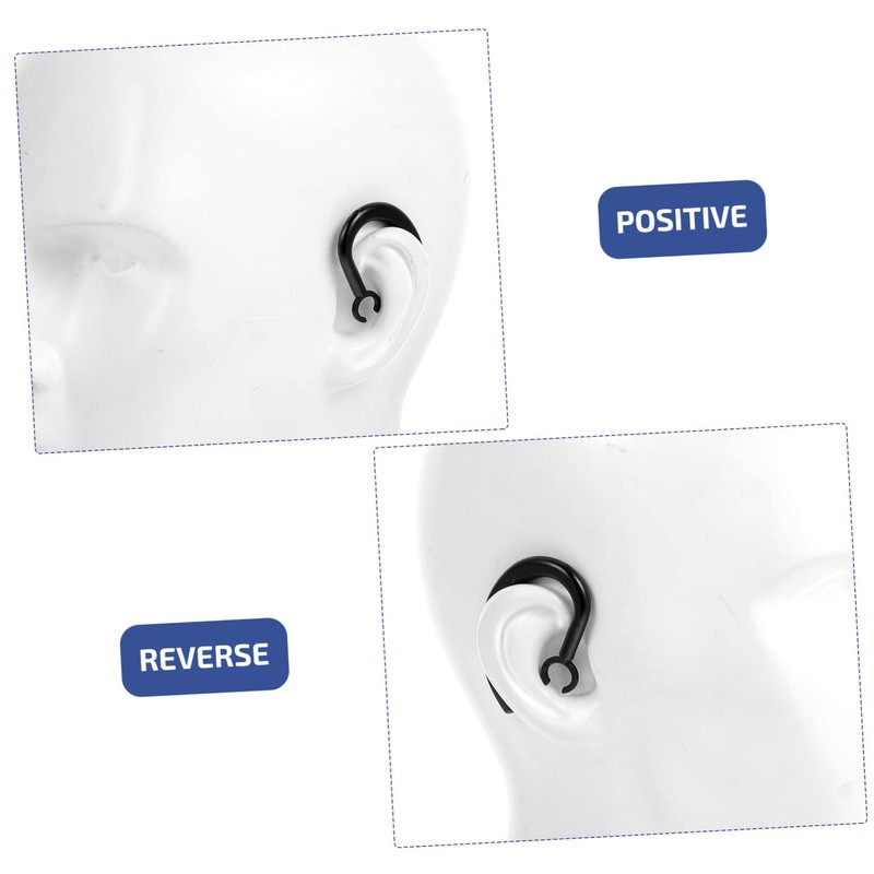 BIUDECO 2sets Ergonomic Ear Hook Clip Rubber Headphones Ear Hooks