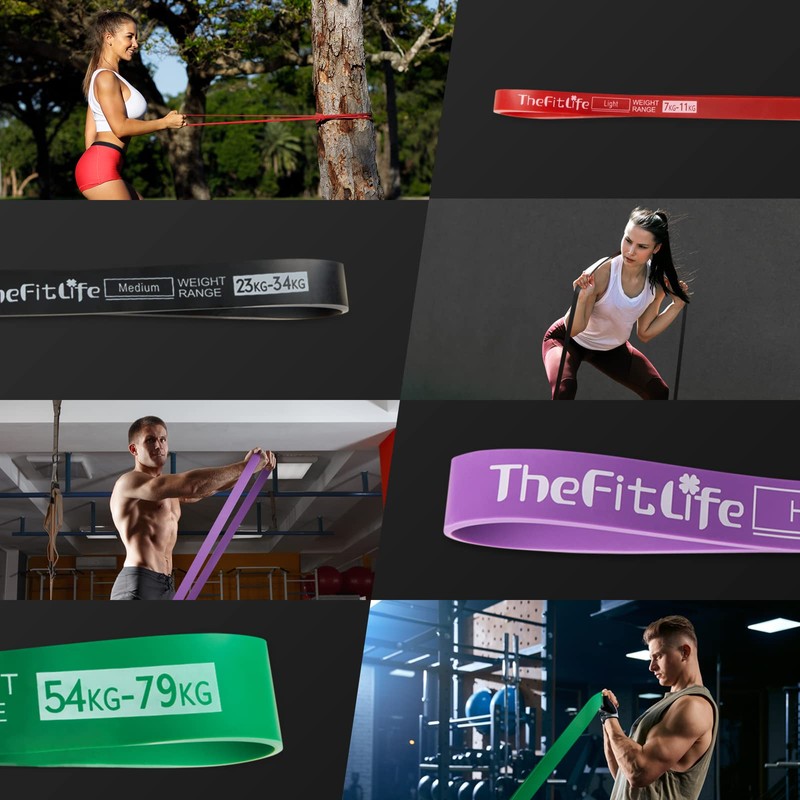 TheFitLife Resistance Pull Up Bands - Pull-Up Assist Exercise Bands,