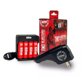 ICOtec Rechargeable AA Battery Kit 4 Pack Electronic Game Calls Batteries