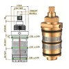 Copper Thermostatic Valve Spool Faucet Cartridge Bath Mixer Tap Shower