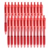 Writon Retractable Ballpoint Pens, Comfort Grip, 1.0mm Medium Point, Red