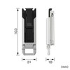 Tajima SF-MSHLD Safety System for Waist Belts, Metal, Slim