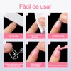 600 Pcs Uñas Postizas Transparentes con Kit 4pzs Manicure y
