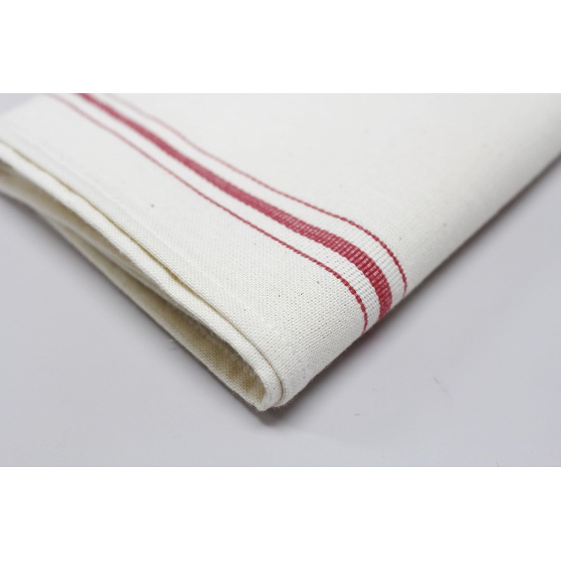 Japanese Pot Towel, Red Line, 1.7 x 3.7 inches (43