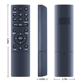 ZWP TS8212-NA Replacement Remote Control Compatible for TCL 4K Alto 8 Plus 2.1.2 Channel Dolby Atmos Sound Bar TS8111 TS8132 TS8212 TS8111EU MA06-TS8TSPN18-RC1