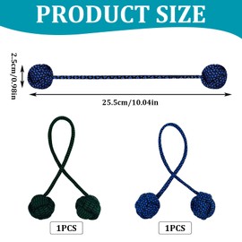 Pack of 2 Fidget Toys, Adhs Finger Sports Toy, Adult Lanyard, Bead Pendant, Sports Toy, Anti-Stress Toy, Relaxation Toy to Reduce Stress (Green + Blue)