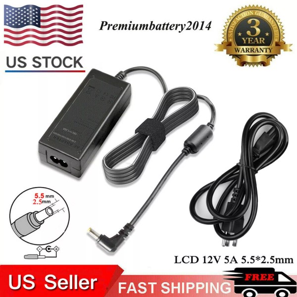 Acer LCD AC to DC 12 Volt 5 Amp (12V