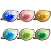 Colias Wing Colorful Leaf Shape Design Multipurpose Porcelain Side Dish
