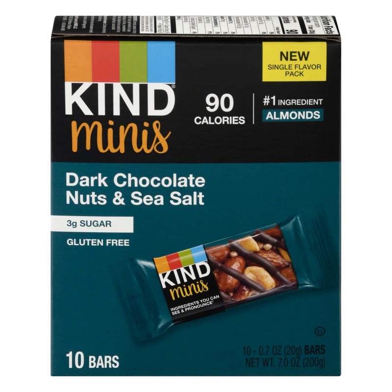 UD_Kind Mini Dark Chocolate Nut Sea Salt Bars Case of
