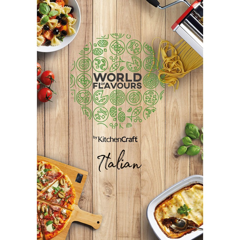 KitchenCraft World of Flavours Pizza Cutter Wheel with Hand Carved